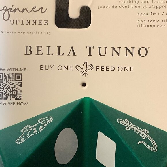 Bella Tunno Origami Silicone Teether Beginner Spinner NEW Learning Toy Green - Picture 4 of 8